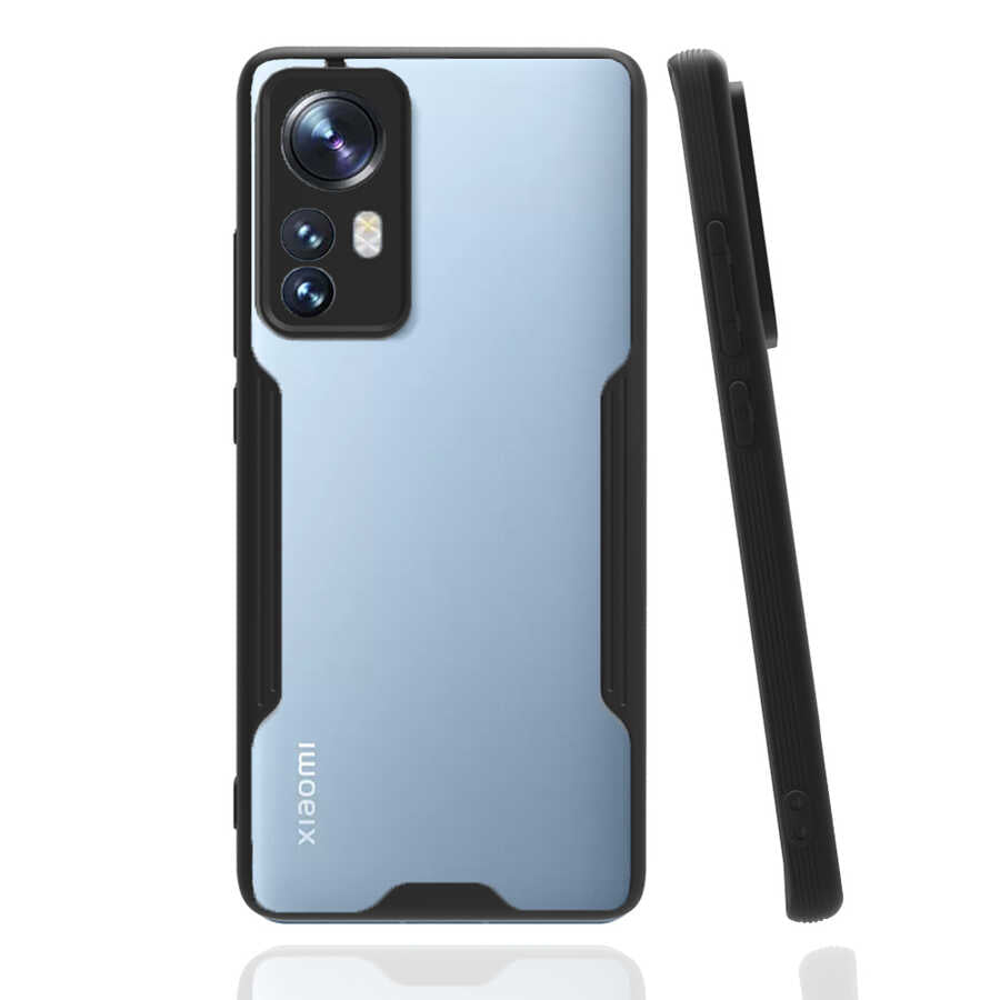 Xiaomi Mi 12 Kılıf Zore Parfe Kapak Siyah