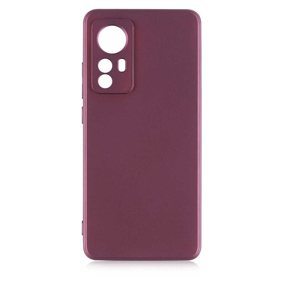 Xiaomi Mi 12 Kılıf Zore Premier Silikon Kapak Mürdüm