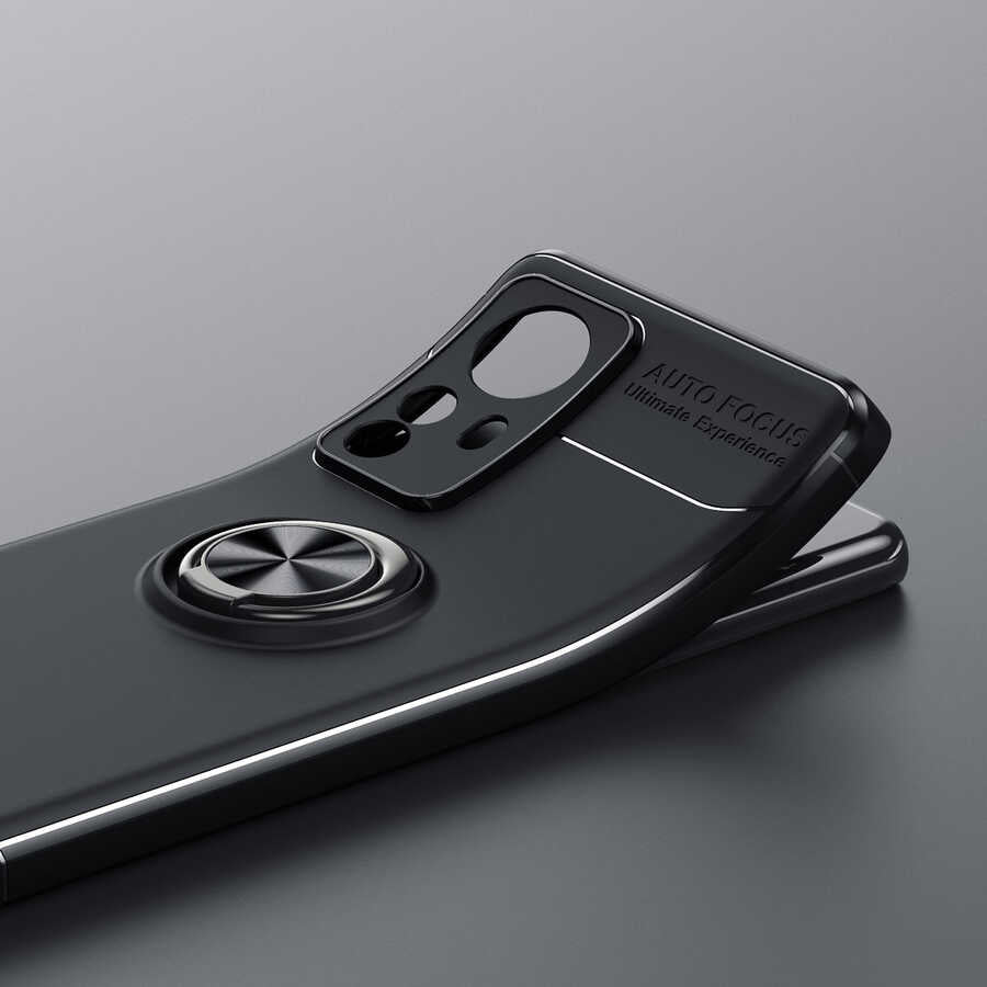 Xiaomi Mi 12 Kılıf Zore Ravel Silikon Kapak Siyah