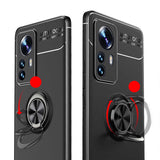 Xiaomi Mi 12 Kılıf Zore Ravel Silikon Kapak Siyah-Mavi