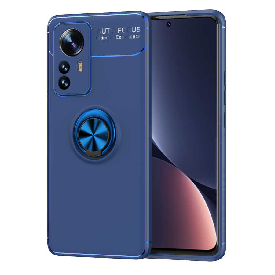Xiaomi Mi 12 Kılıf Zore Ravel Silikon Kapak Mavi