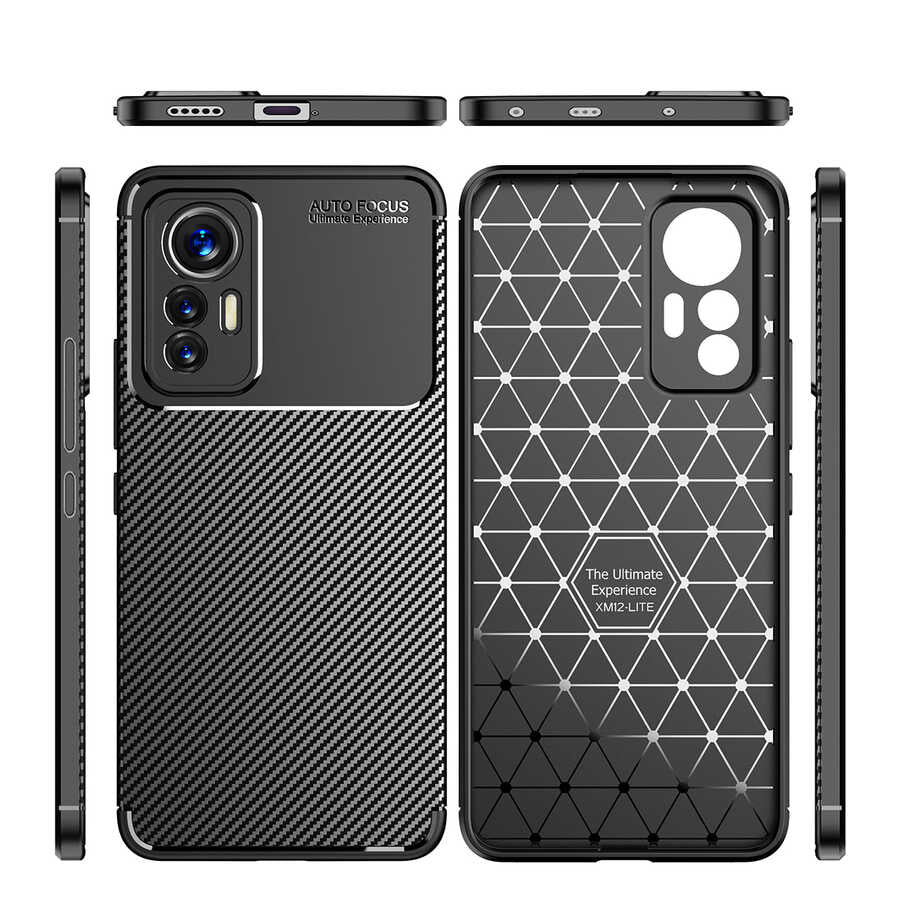 Xiaomi Mi 12 Lite Kılıf Zore Negro Silikon Kapak Lacivert