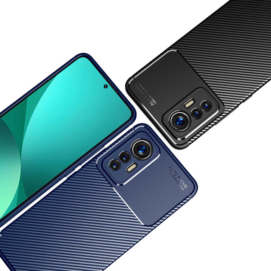 Xiaomi Mi 12 Lite Kılıf Zore Negro Silikon Kapak Lacivert