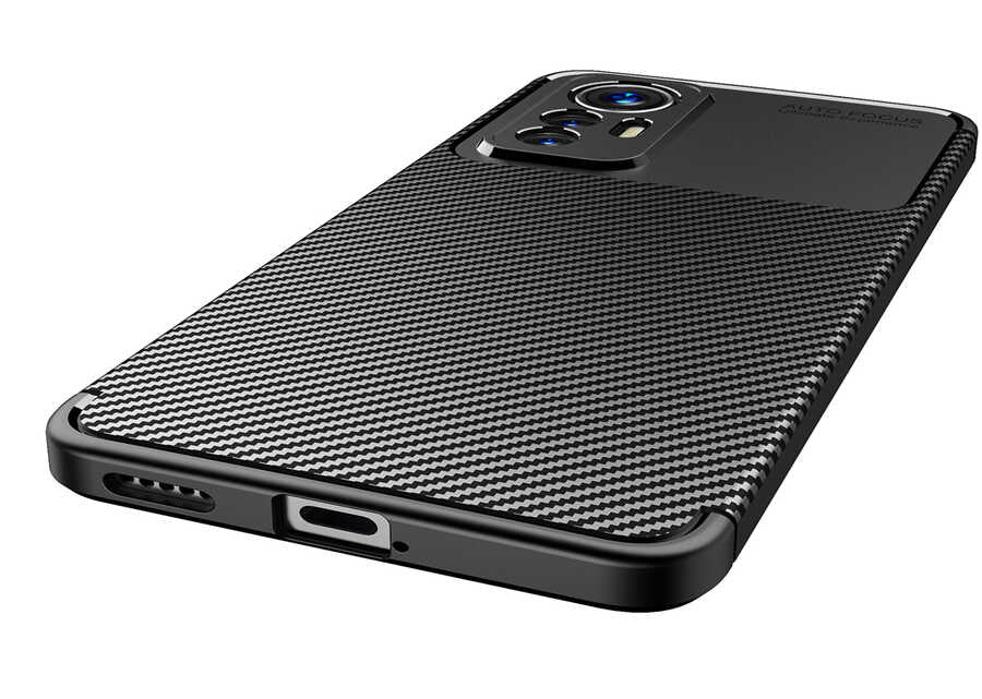 Xiaomi Mi 12 Lite Kılıf Zore Negro Silikon Kapak Siyah