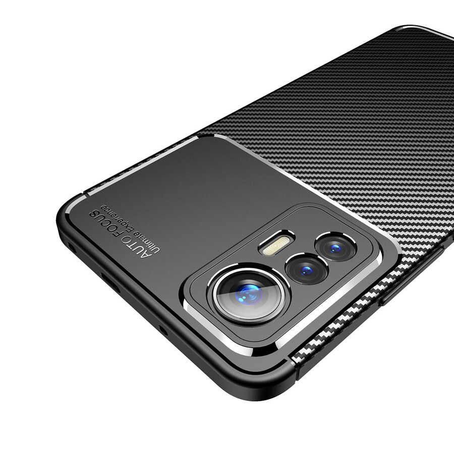 Xiaomi Mi 12 Lite Kılıf Zore Negro Silikon Kapak Siyah