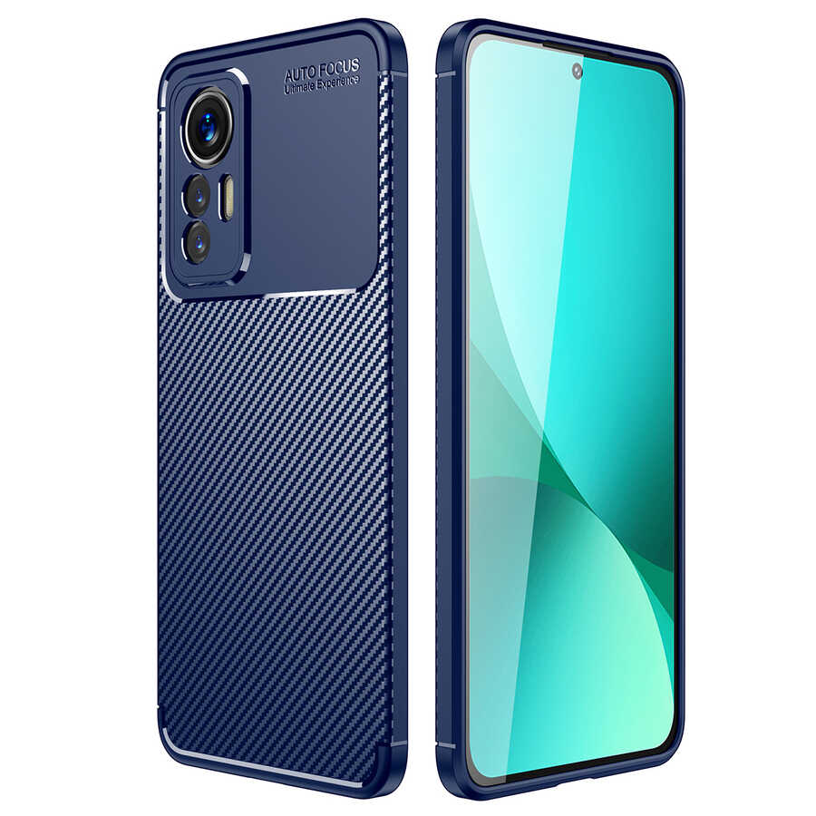 Xiaomi Mi 12 Lite Kılıf Zore Negro Silikon Kapak Lacivert