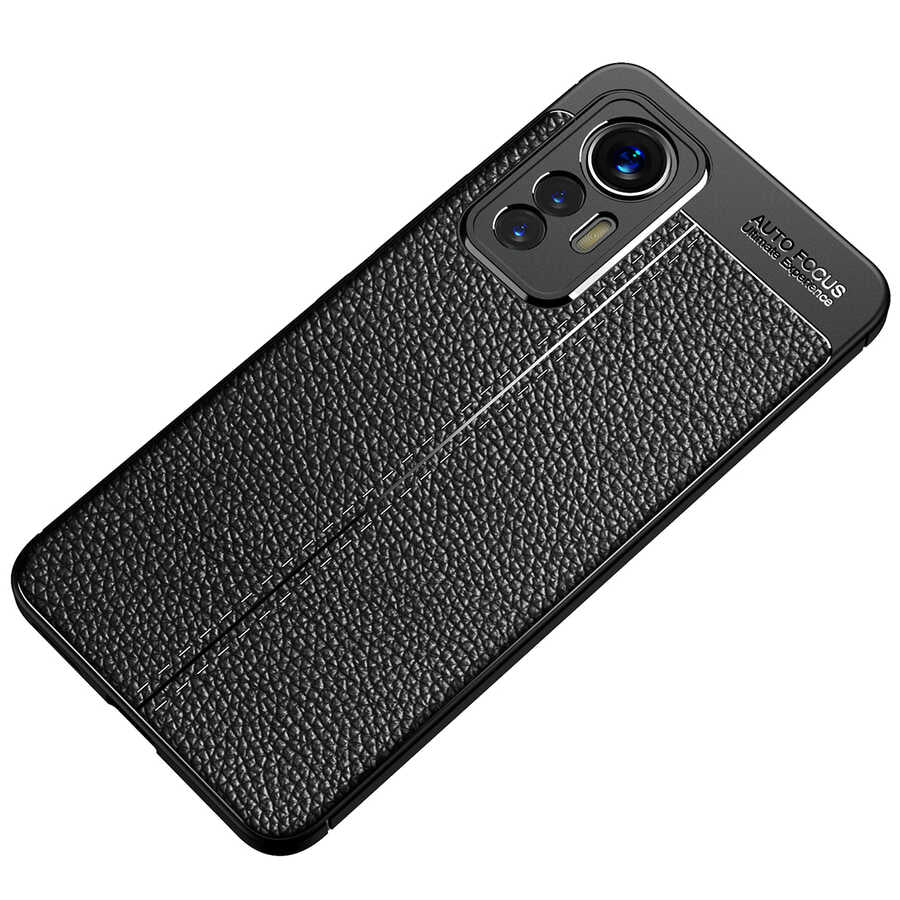 Xiaomi Mi 12 Lite Kılıf Zore Niss Silikon Kapak Siyah
