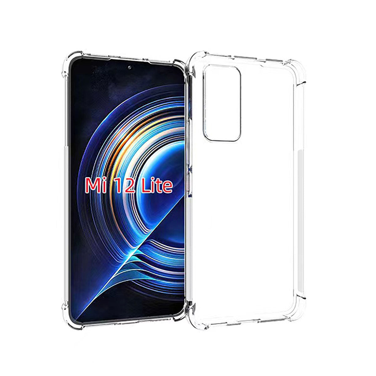 Xiaomi Mi 12 Lite Kılıf Zore Nitro Anti Shock Silikon Renksiz