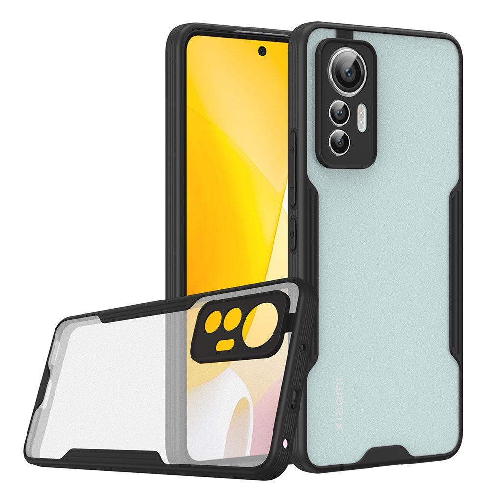 Xiaomi Mi 12 Lite Kılıf Zore Parfe Kapak Siyah