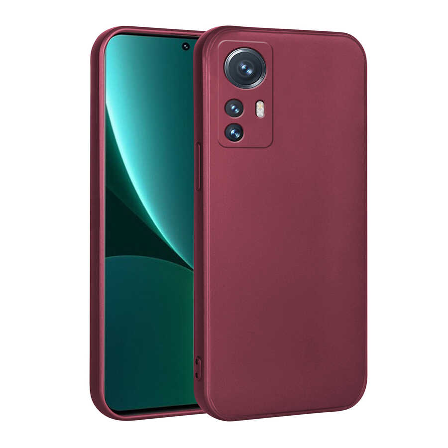 Xiaomi Mi 12 Lite Kılıf Zore Premier Silikon Kapak Kırmızı