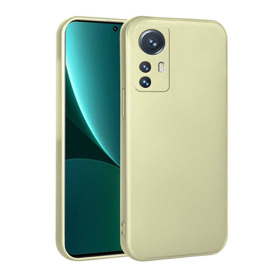 Xiaomi Mi 12 Lite Kılıf Zore Premier Silikon Kapak Gold