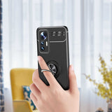 Xiaomi Mi 12 Lite Kılıf Zore Ravel Silikon Kapak Siyah-Mavi