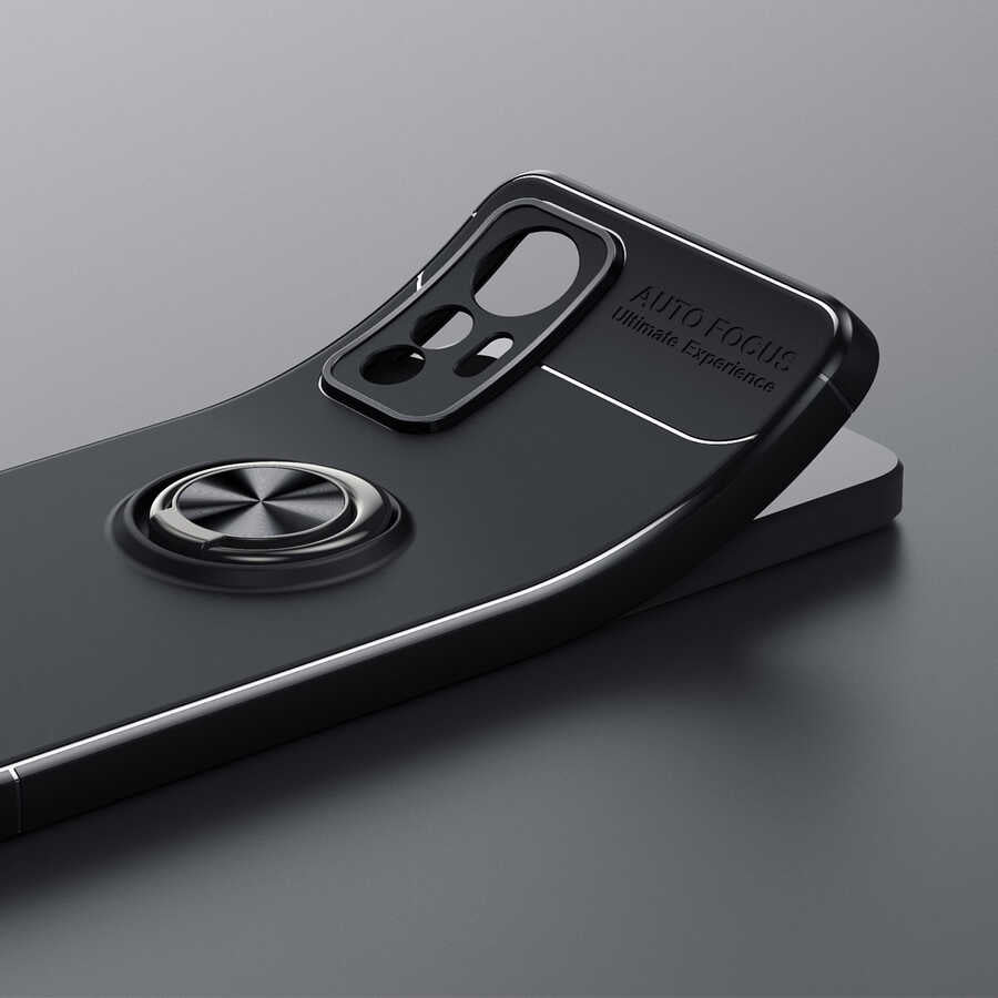 Xiaomi Mi 12 Lite Kılıf Zore Ravel Silikon Kapak Kırmızı