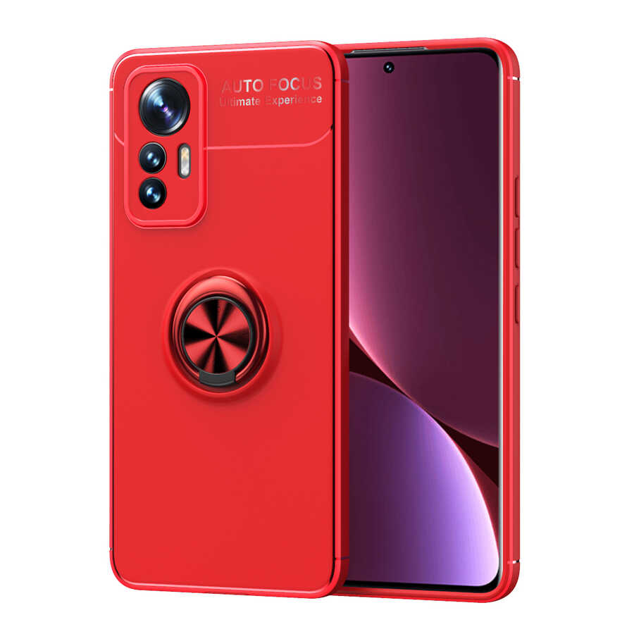 Xiaomi Mi 12 Lite Kılıf Zore Ravel Silikon Kapak Kırmızı
