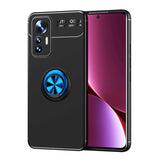 Xiaomi Mi 12 Lite Kılıf Zore Ravel Silikon Kapak Siyah-Mavi