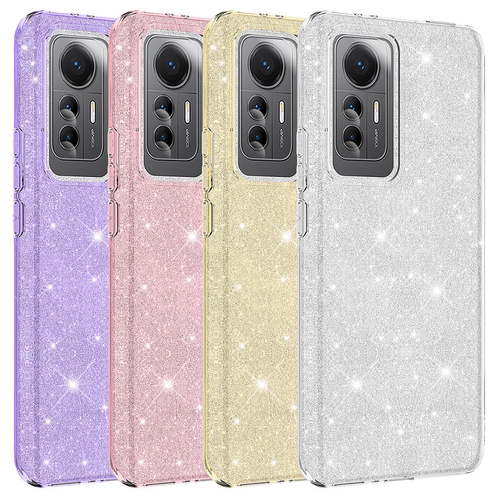 Xiaomi Mi 12 Lite Kılıf Zore Shining Silikon Gold
