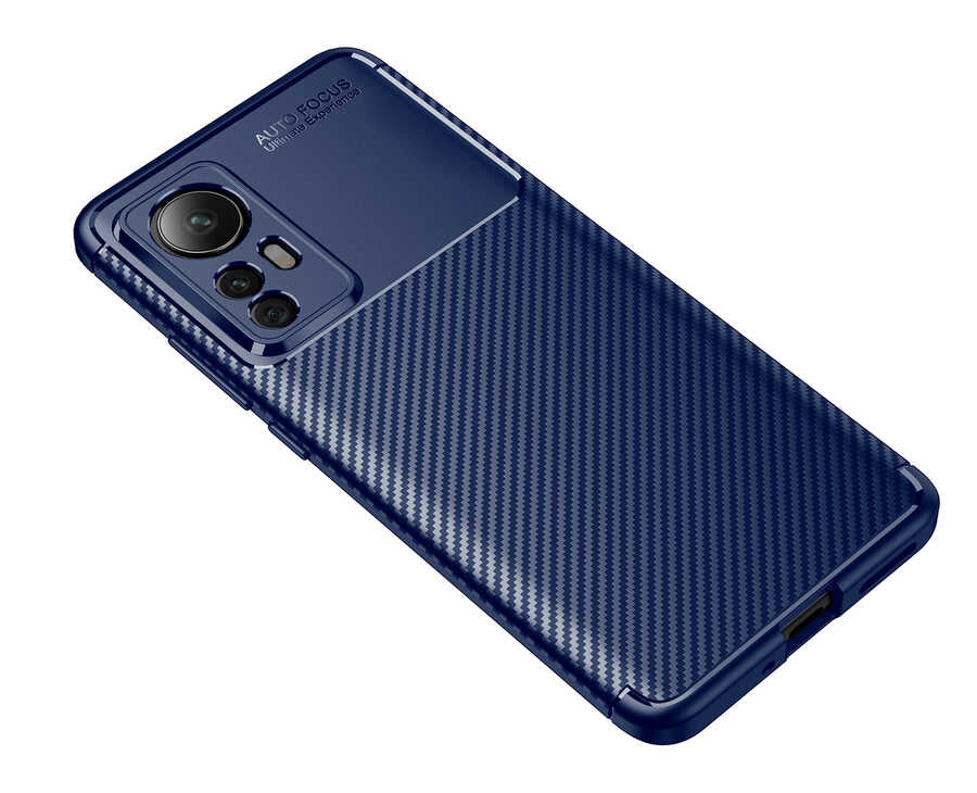 Xiaomi Mi 12 Pro Kılıf Zore Negro Silikon Kapak Lacivert