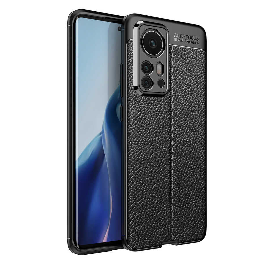 Xiaomi Mi 12 Pro Kılıf Zore Niss Silikon Kapak Siyah