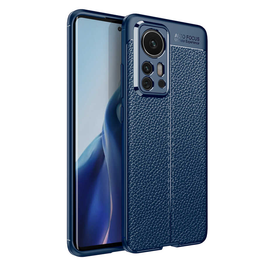 Xiaomi Mi 12 Pro Kılıf Zore Niss Silikon Kapak Lacivert