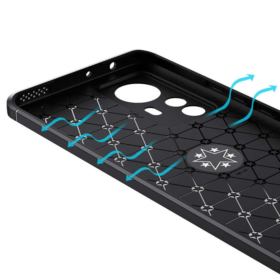 Xiaomi Mi 12 Pro Kılıf Zore Ravel Silikon Kapak Kırmızı