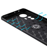 Xiaomi Mi 12 Pro Kılıf Zore Ravel Silikon Kapak Siyah-Mavi