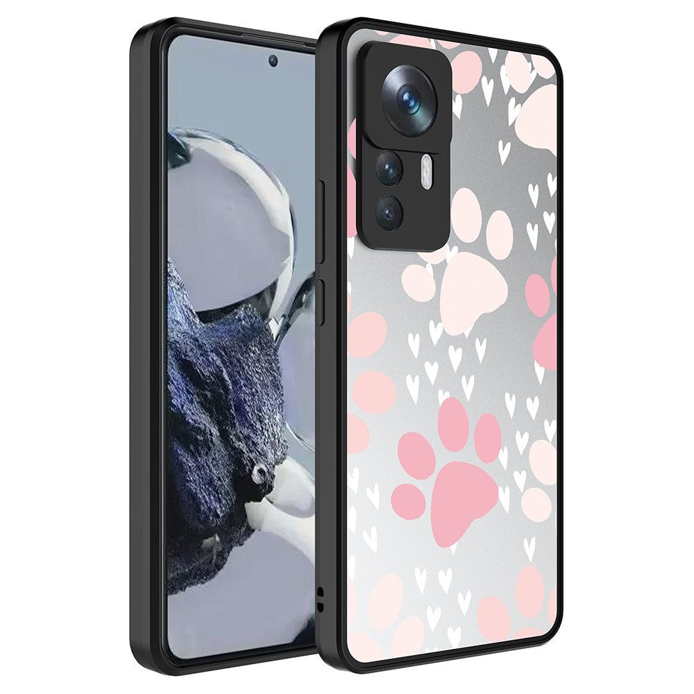 Xiaomi Mi 12T Kılıf Aynalı Desenli Kamera Korumalı Parlak Zore Mirror Kapak Pati