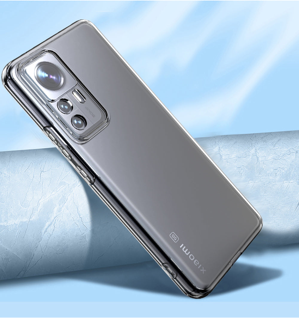 Xiaomi Mi 12T Pro Kılıf Zore Kamera Korumalı Süper Silikon Kapak Renksiz