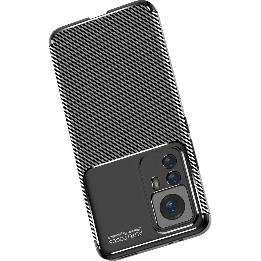 Xiaomi Mi 12T Pro Kılıf Zore Negro Silikon Kapak Siyah