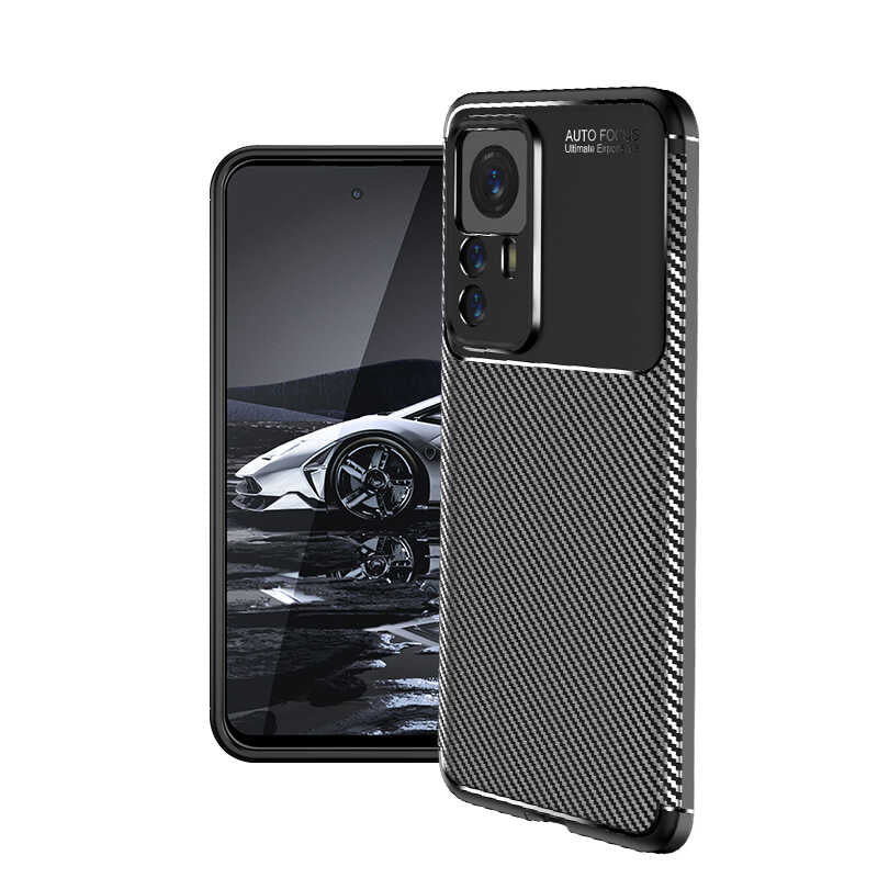 Xiaomi Mi 12T Pro Kılıf Zore Negro Silikon Kapak Siyah