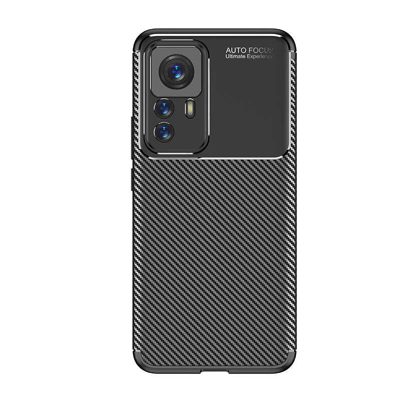 Xiaomi Mi 12T Pro Kılıf Zore Negro Silikon Kapak Siyah