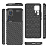 Xiaomi Mi 12T Pro Kılıf Zore Negro Silikon Kapak Lacivert