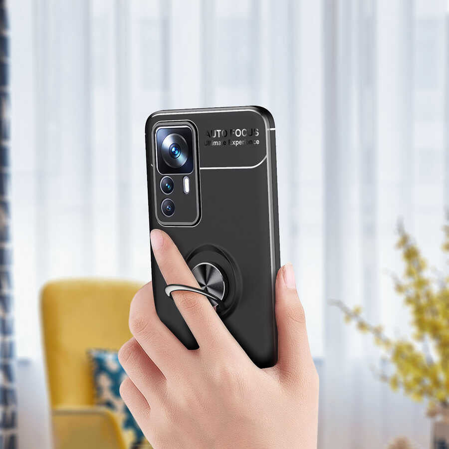Xiaomi Mi 12T Pro Kılıf Zore Ravel Silikon Kapak Kırmızı