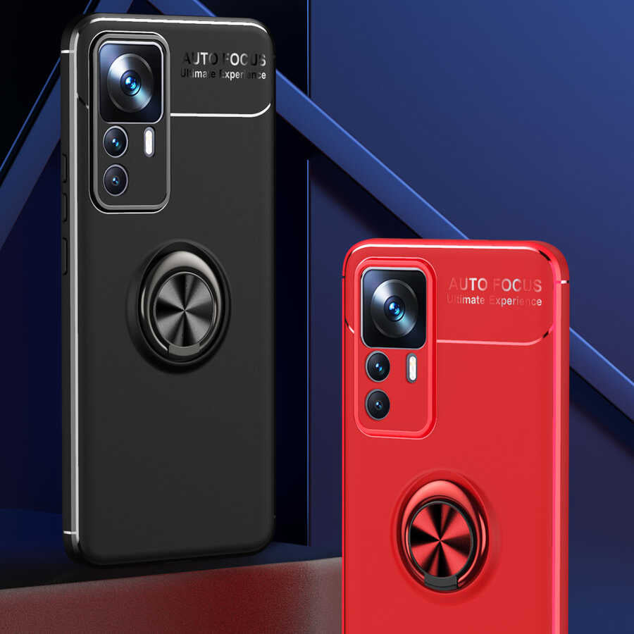 Xiaomi Mi 12T Pro Kılıf Zore Ravel Silikon Kapak Kırmızı