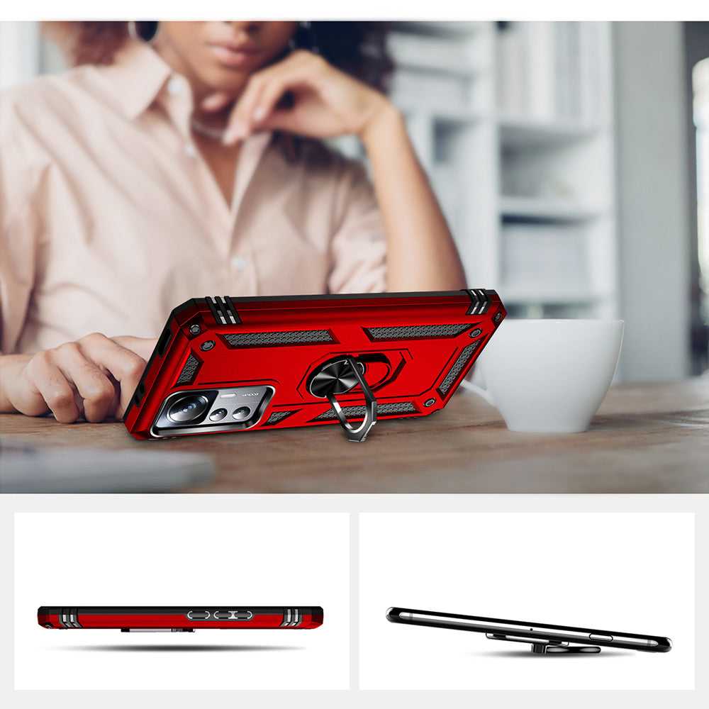 Xiaomi Mi 12T Pro Kılıf Zore Vega Kapak Kırmızı