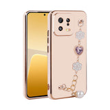 Xiaomi Mi 13 Kılıf El Tutamaçlı Kamera Korumalı Zore Taka Silikon Kapak Pembe