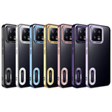 Xiaomi Mi 13 Kılıf Kamera Korumalı Logo Gösteren Zore Omega Kapak Derin Mor