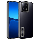 Xiaomi Mi 13 Kılıf Kamera Korumalı Logo Gösteren Zore Omega Kapak Siyah
