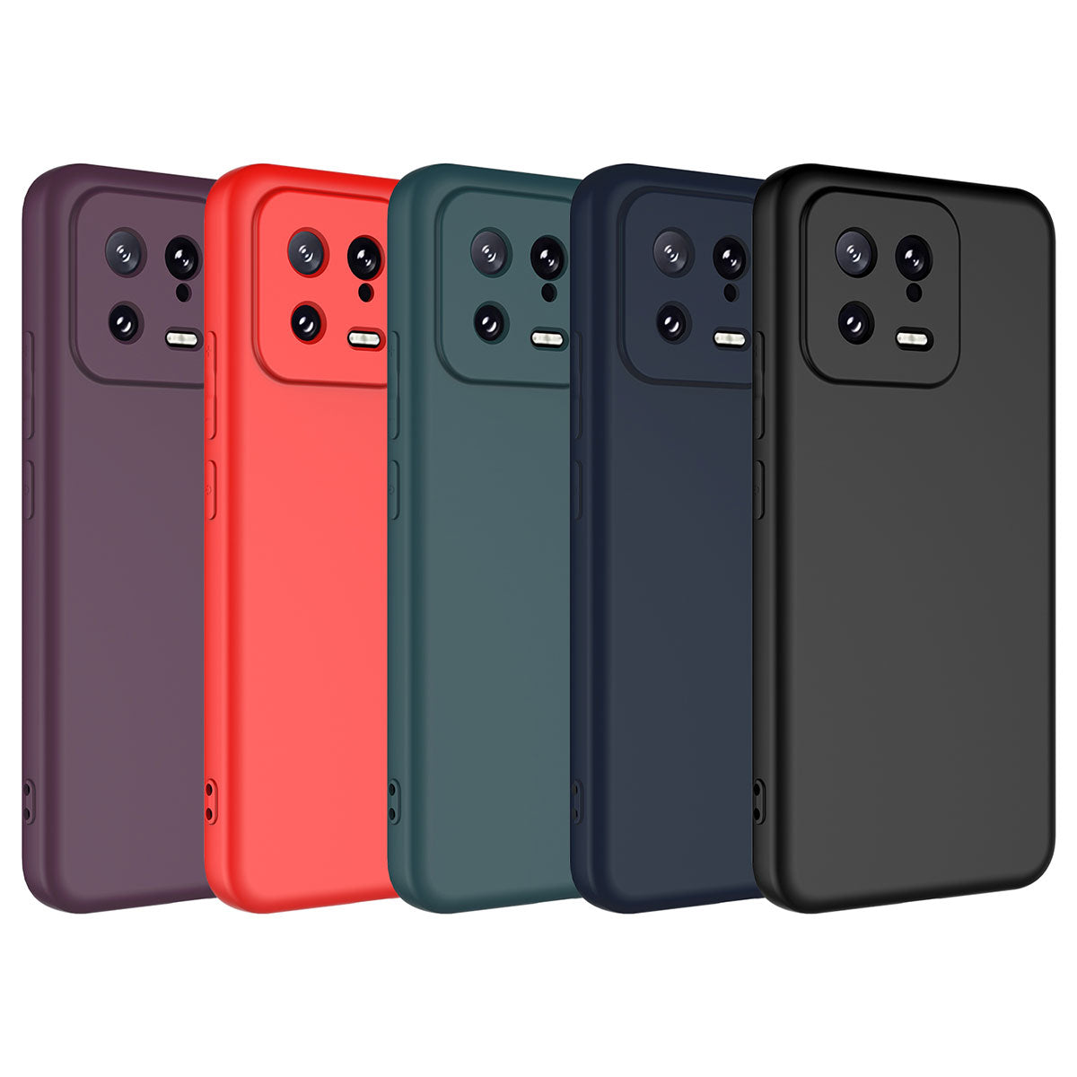 Xiaomi Mi 13 Kılıf Zore Mara Lansman Kapak Koyu Mor