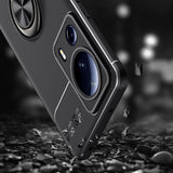 Xiaomi Mi 13 Lite Kılıf Zore Ravel Silikon Kapak Siyah-Mavi