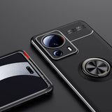 Xiaomi Mi 13 Lite Kılıf Zore Ravel Silikon Kapak Siyah