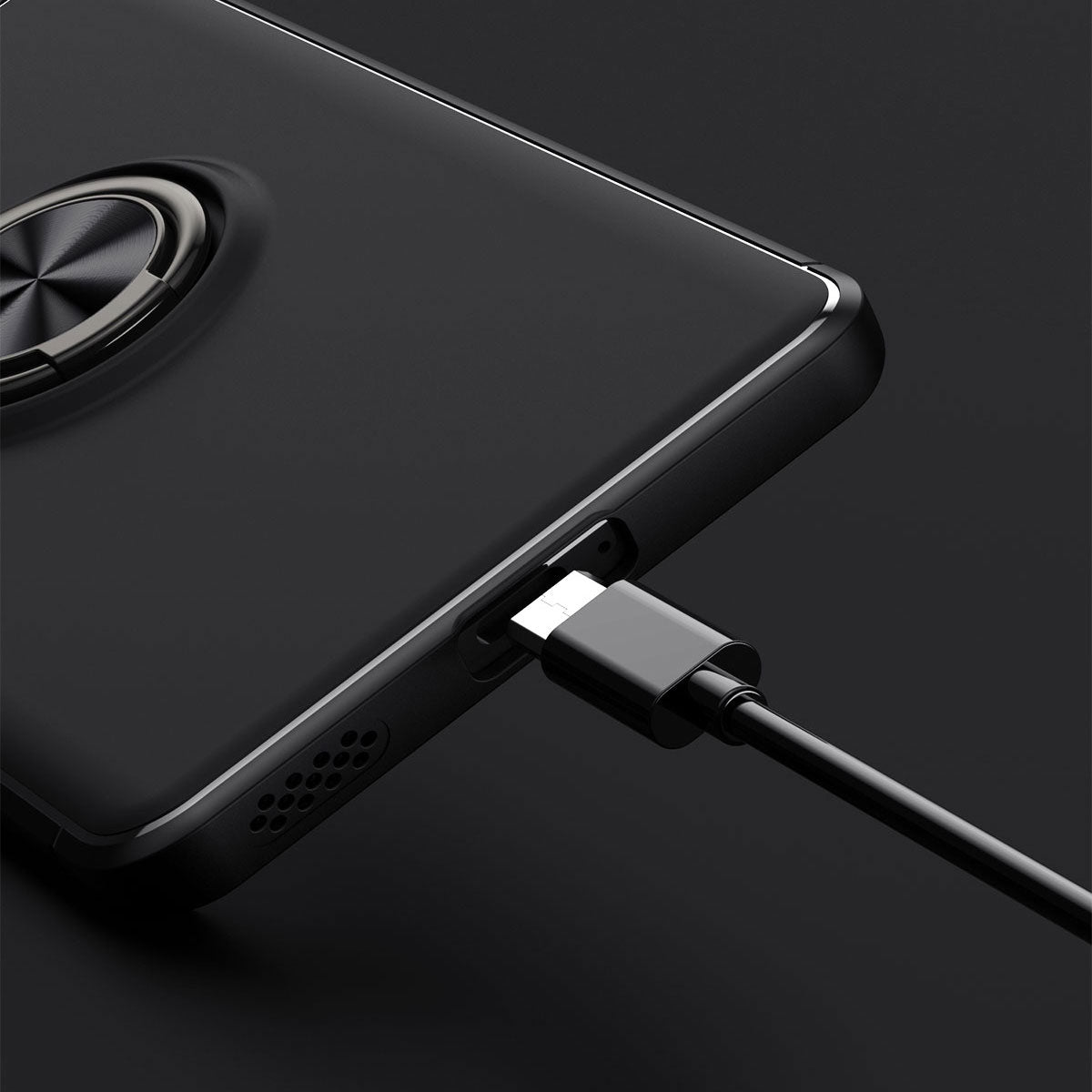 Xiaomi Mi 13 Lite Kılıf Zore Ravel Silikon Kapak Siyah-Mavi