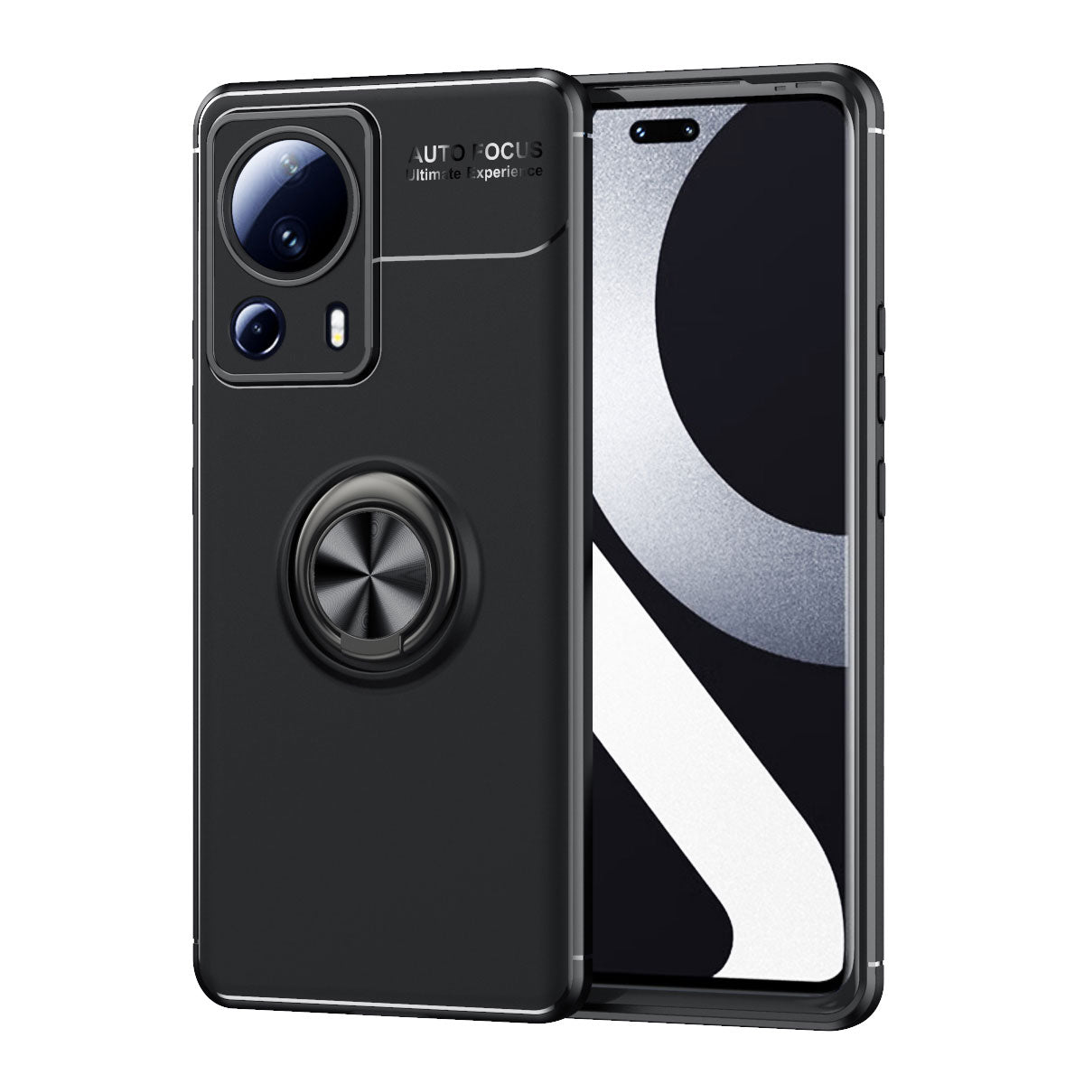 Xiaomi Mi 13 Lite Kılıf Zore Ravel Silikon Kapak Siyah