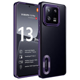 Xiaomi Mi 13 Pro Kılıf Kamera Korumalı Logo Gösteren Zore Omega Kapak Rose Gold