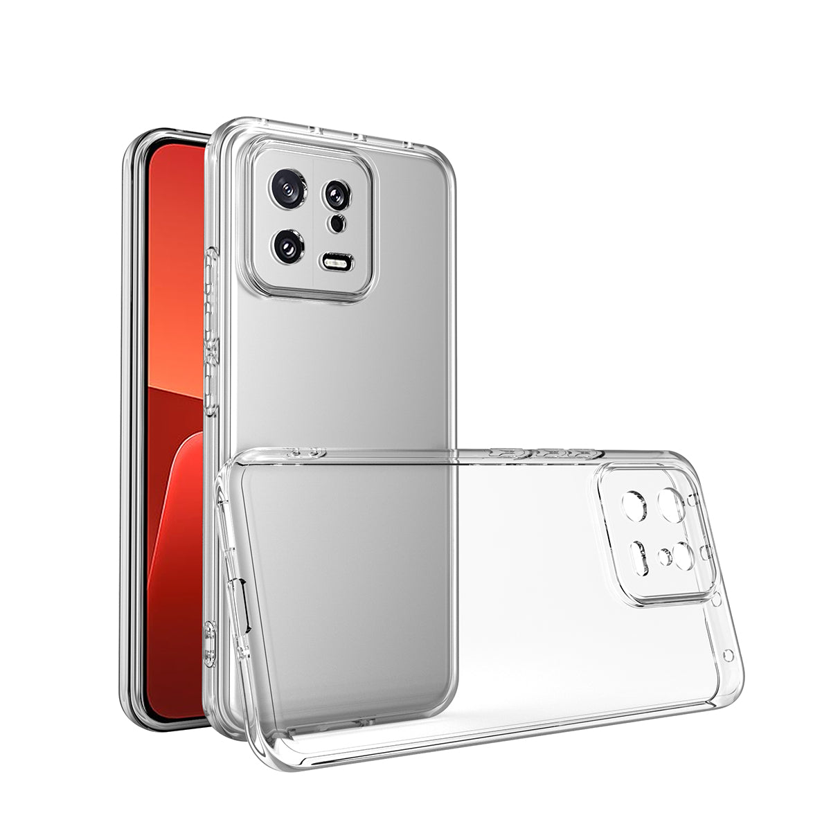 Xiaomi Mi 13 Pro Kılıf Zore Kamera Korumalı Süper Silikon Kapak Renksiz
