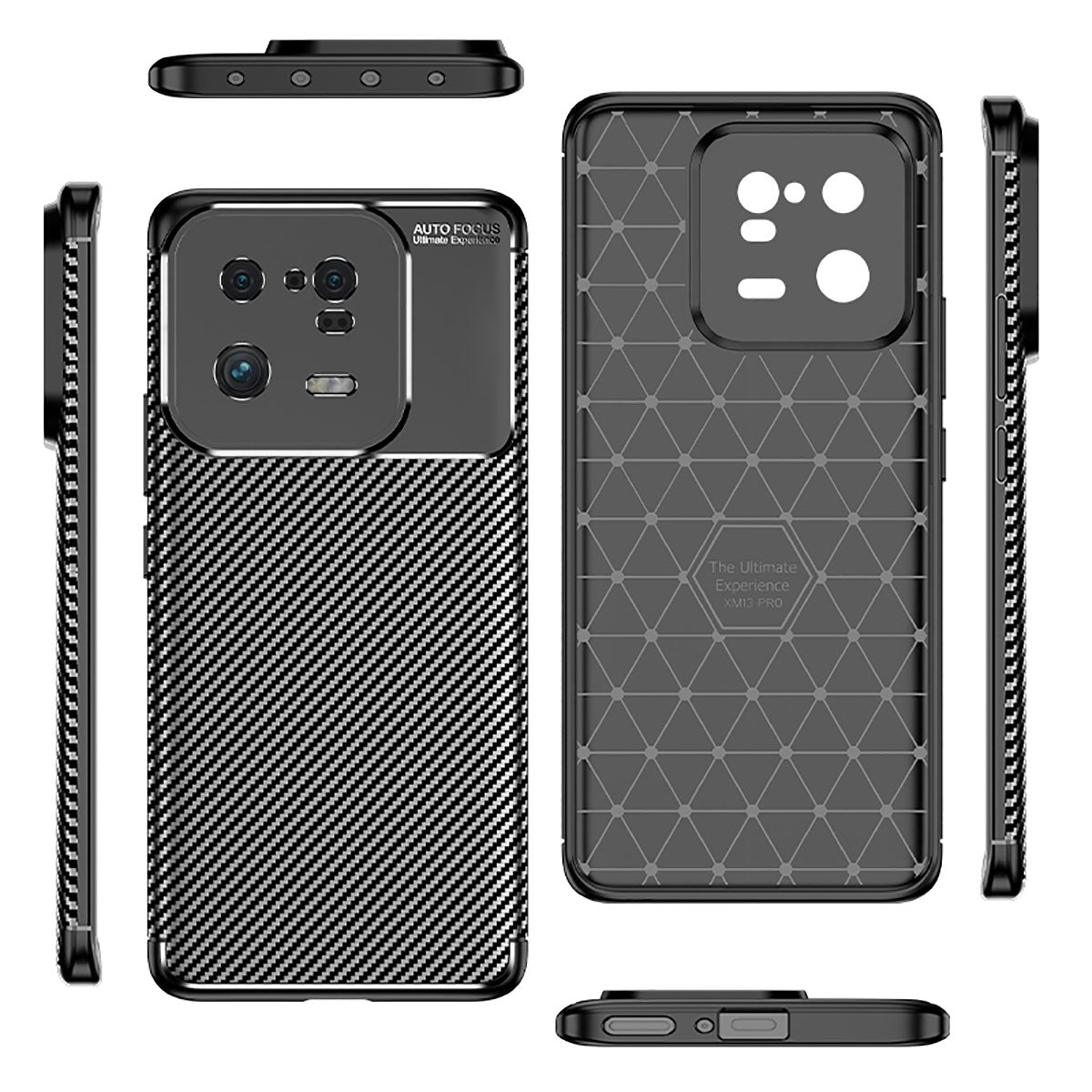 Xiaomi Mi 13 Pro Kılıf Zore Negro Silikon Kapak Siyah