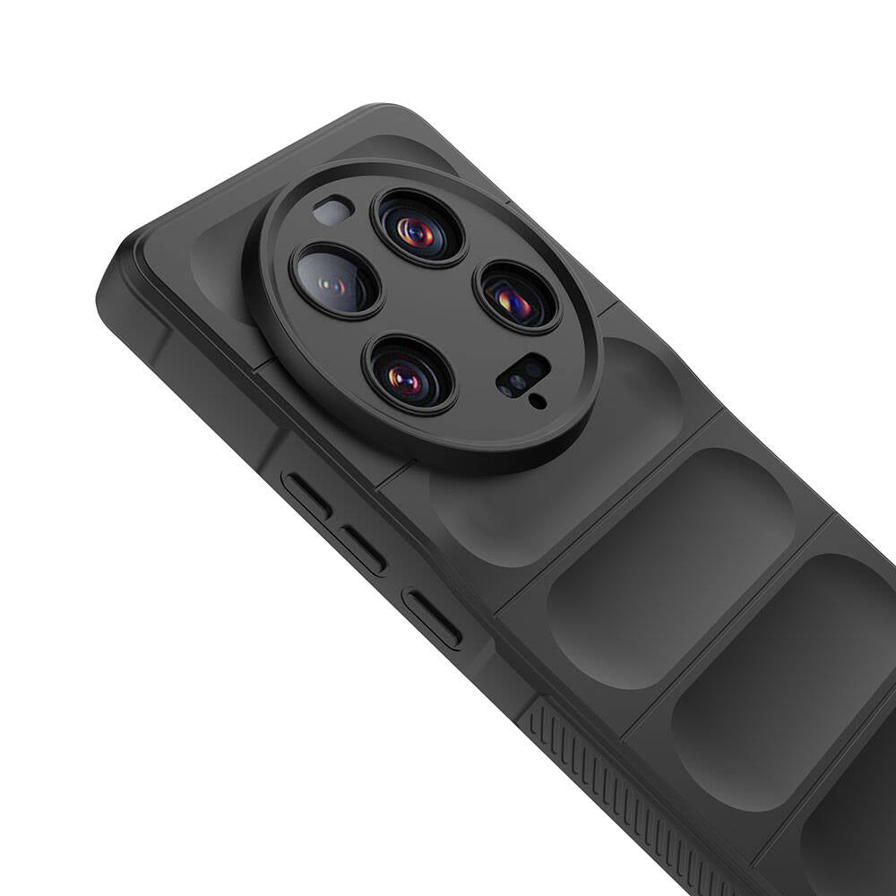 Xiaomi Mi 13 Ultra Kılıf Esnek TPU Oyuklu Arka Yüzey Tasarımlı Zore Etnik Silikon Kapak Lacivert