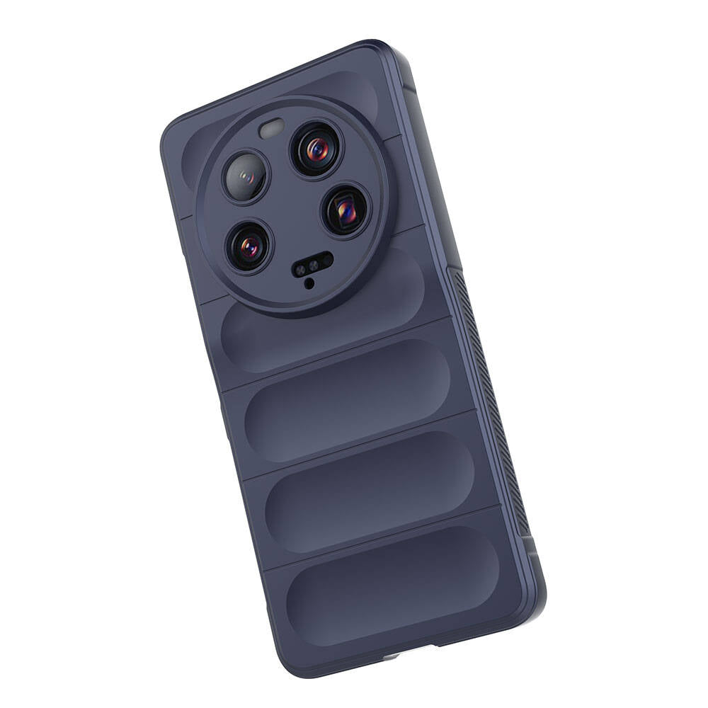 Xiaomi Mi 13 Ultra Kılıf Esnek TPU Oyuklu Arka Yüzey Tasarımlı Zore Etnik Silikon Kapak Siyah