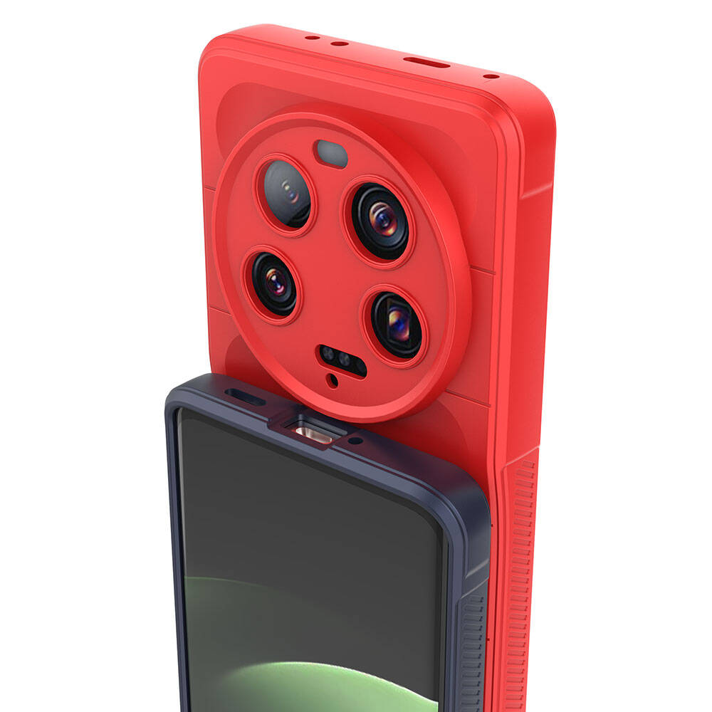 Xiaomi Mi 13 Ultra Kılıf Esnek TPU Oyuklu Arka Yüzey Tasarımlı Zore Etnik Silikon Kapak Siyah
