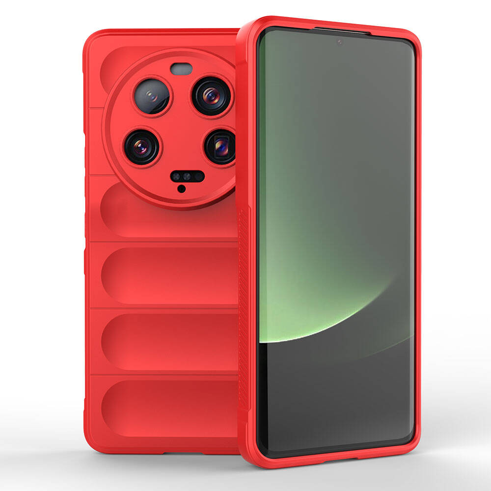Xiaomi Mi 13 Ultra Kılıf Esnek TPU Oyuklu Arka Yüzey Tasarımlı Zore Etnik Silikon Kapak Siyah