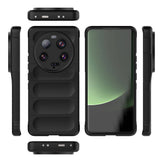 Xiaomi Mi 13 Ultra Kılıf Esnek TPU Oyuklu Arka Yüzey Tasarımlı Zore Etnik Silikon Kapak Siyah